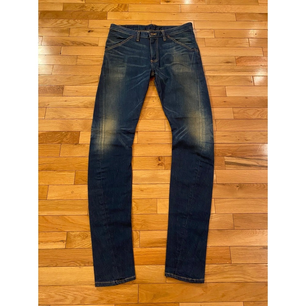 6397 Womens Twisted Jeans‎ Size 30 Dark Blue Wash Made in USA